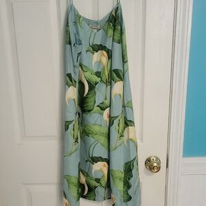 Tropical Floral Sleeveless Dress